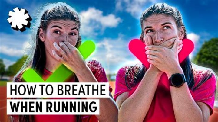 How should you breathe when running a mile?