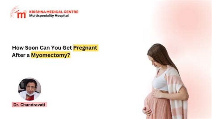 How soon can I get pregnant after a myomectomy?