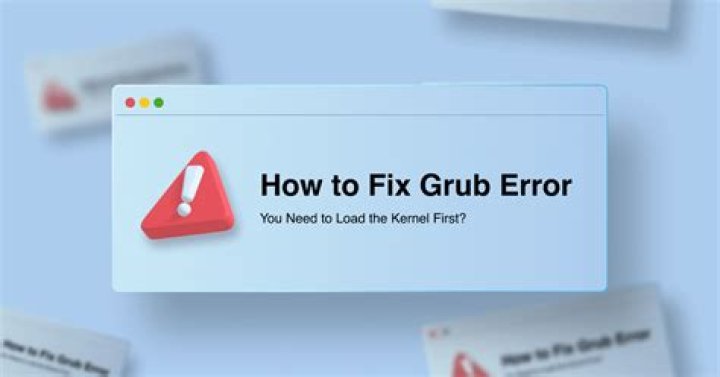 How to fix GRUB Error?
