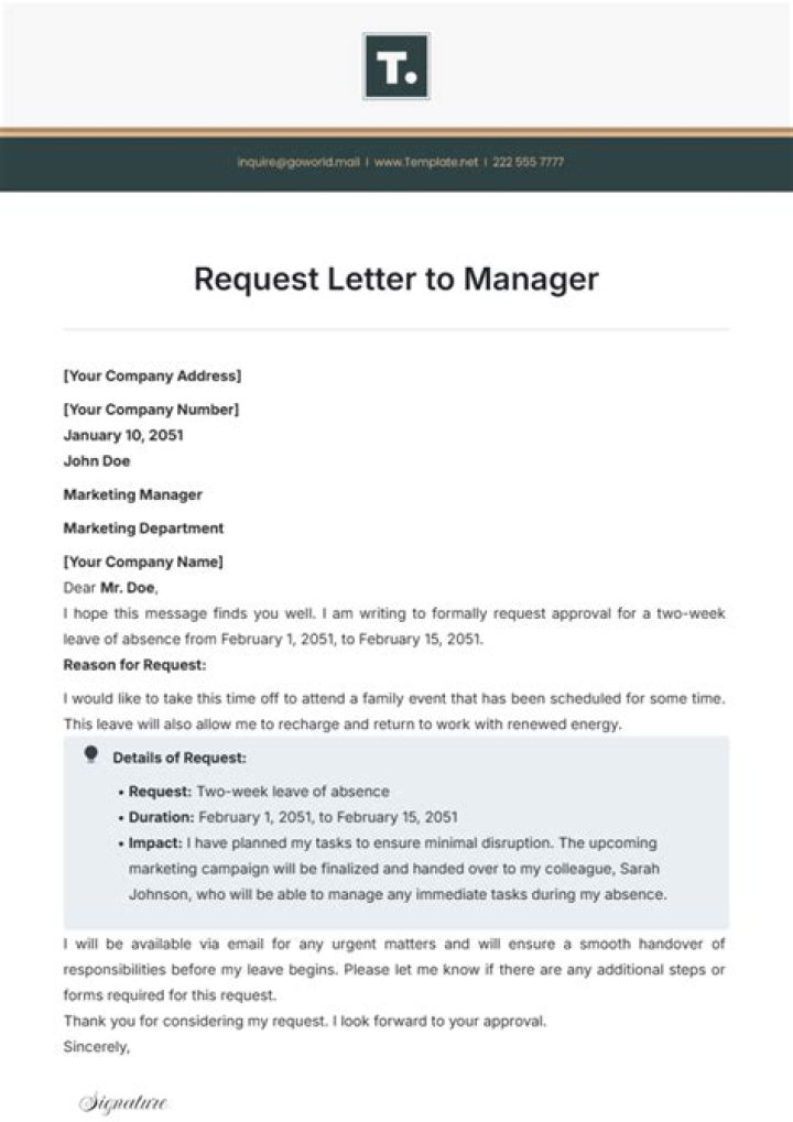 How will you communicate with a manager to get an approval for leaves?