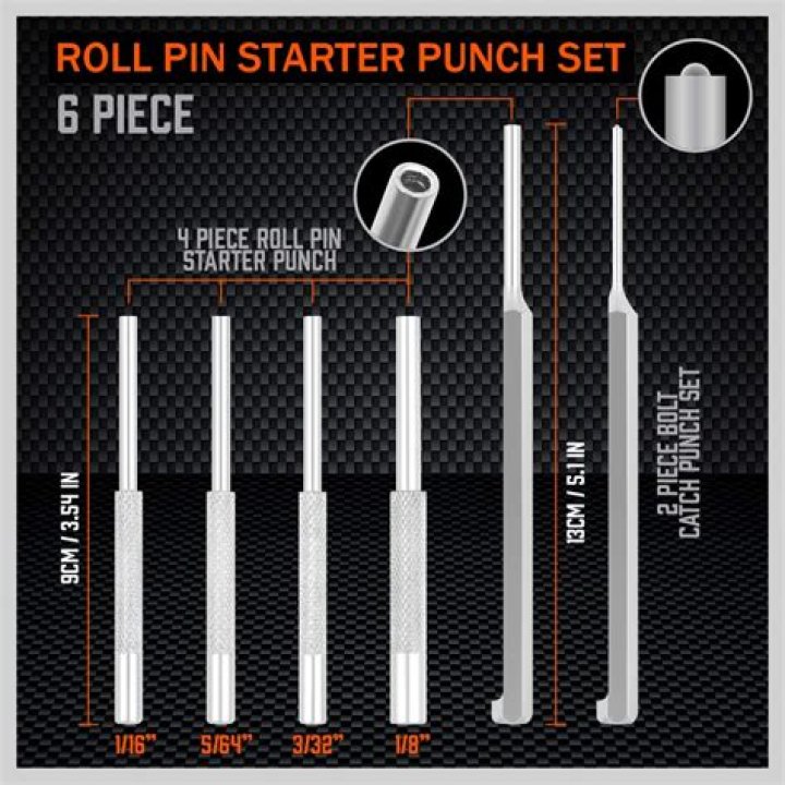 Is a pin punch used after a starter punch?