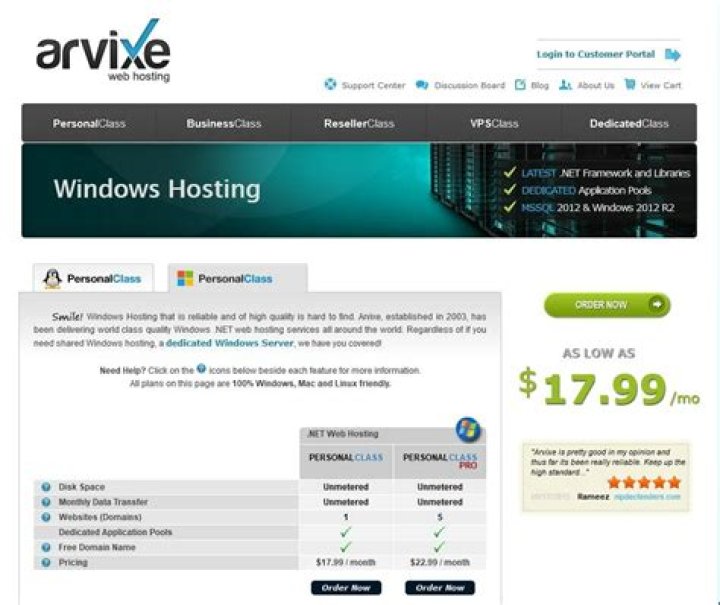 Is Arvixe hosting good?