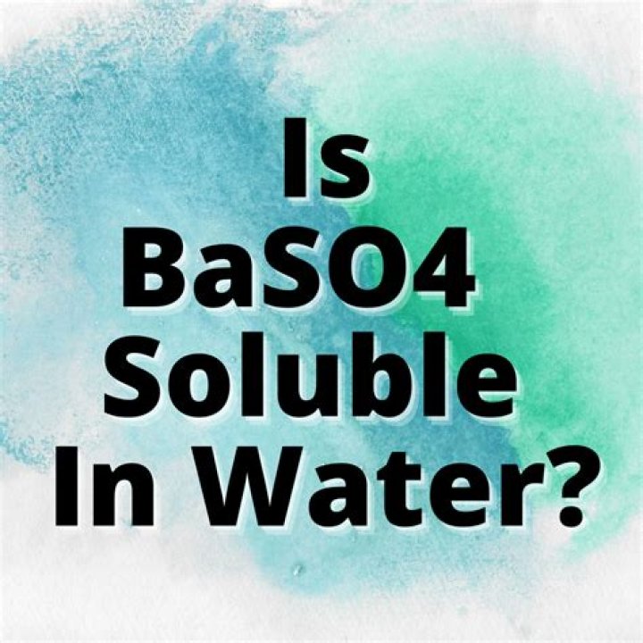 Is BaSO4 easily soluble in water?