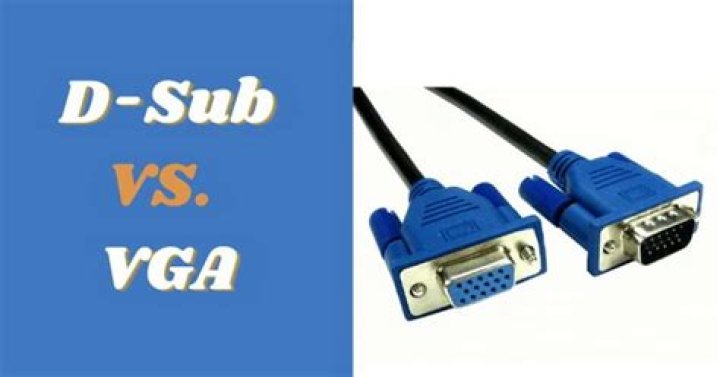 Is D-Sub the same as VGA?