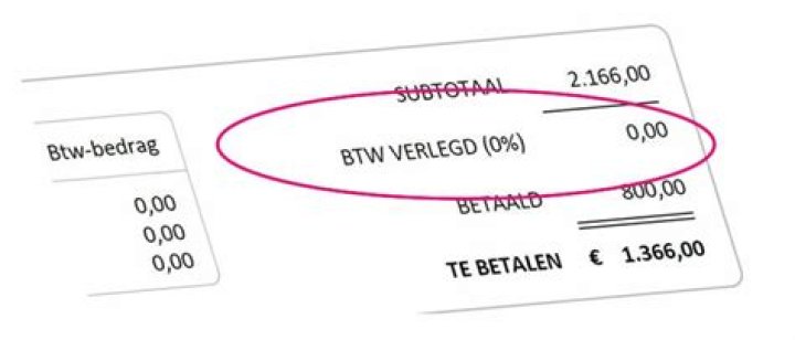 Is de btw verlegd?