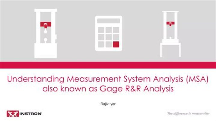 Is Gage R&R MSA?