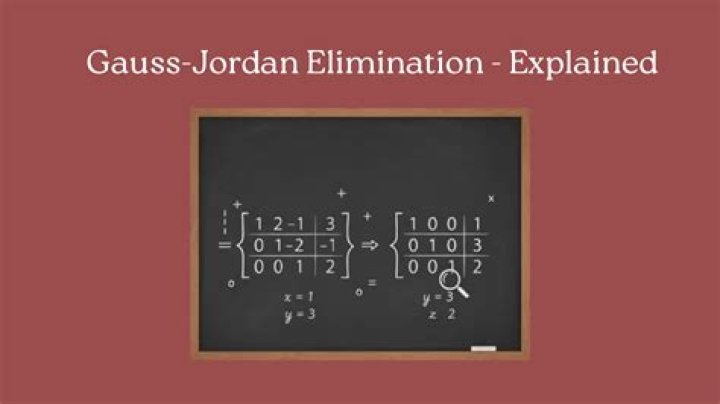 Is Gauss Jordan the same as Gaussian elimination?