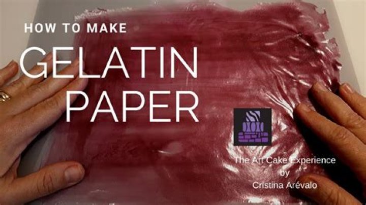 Is gelatin used in paper?