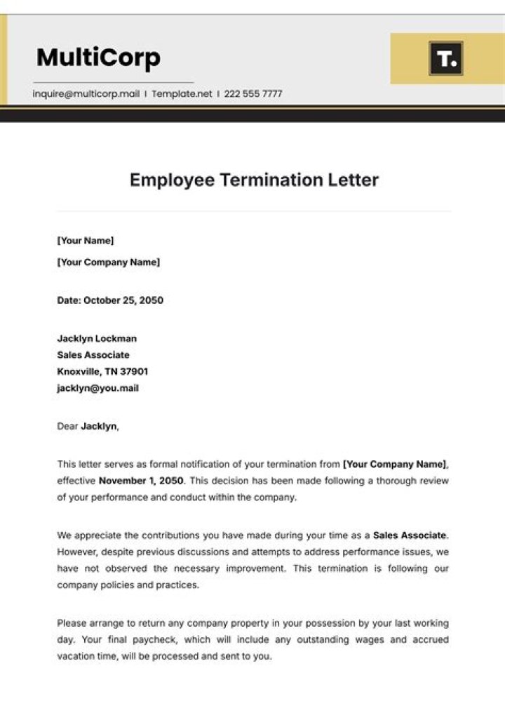 Is it legal to terminate an employee via email?