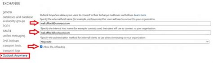 Is Outlook Anywhere required for Exchange 2016?