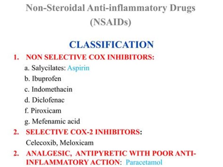 Is paracetamol also anti-inflammatory?