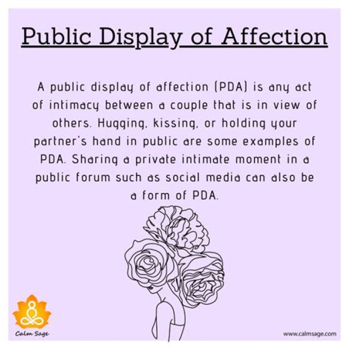 Is public display of affection appropriate?