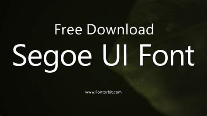 Is Segoe UI font free for commercial use?