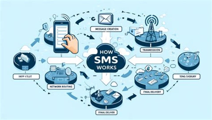 Is SMS sent through Internet?
