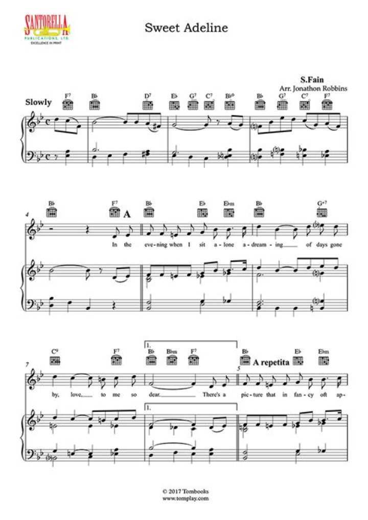 Is Sweet Adeline a song?