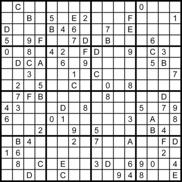 Is there a 16×16 Sudoku?