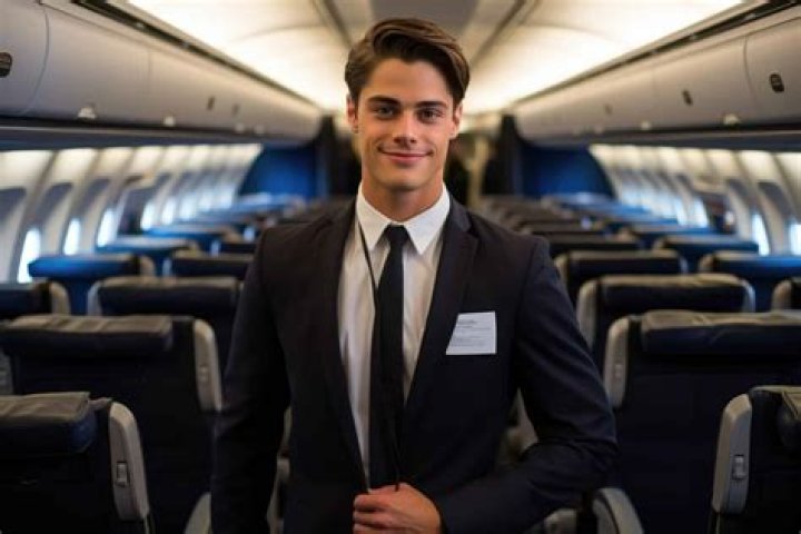 Is there a male flight attendant?