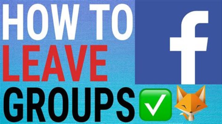 Is there a quick way to leave Facebook groups?