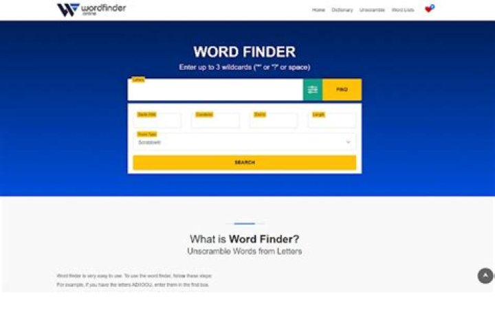 Is there a word finder app?