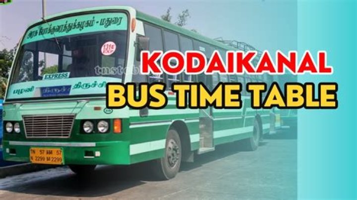Is there any bus from Kodai road to Kodaikanal?