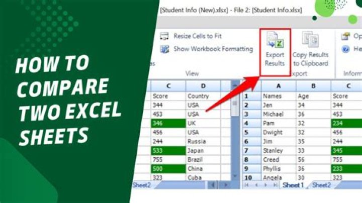 Is there any tool to compare two Excel sheets?