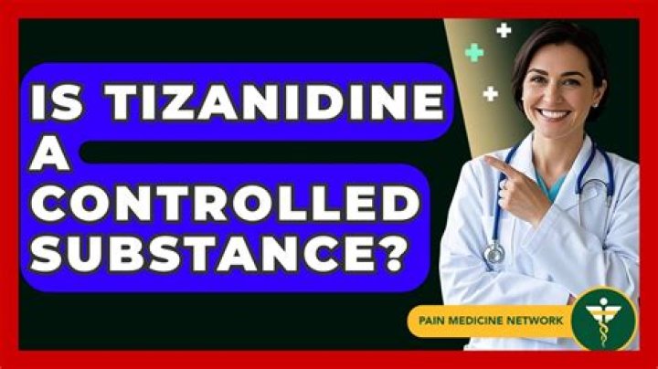 Is tizanidine a controlled substance?