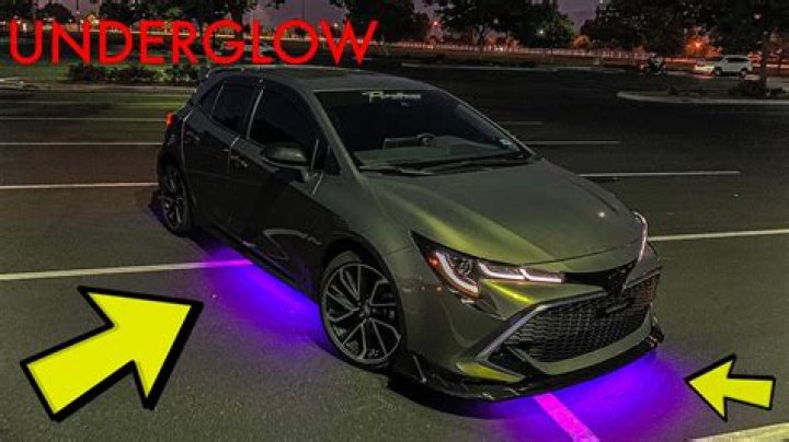 Is underglow for cars illegal?