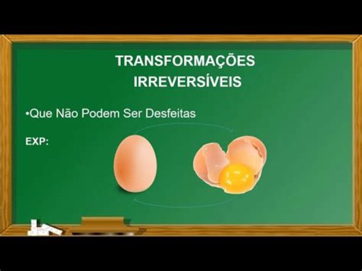 O que e irreversivel exemplos?