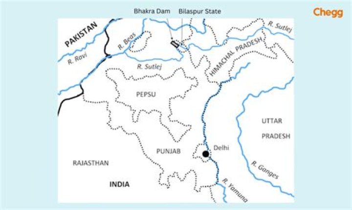 On which river is Bhakra Nangal Dam situated?