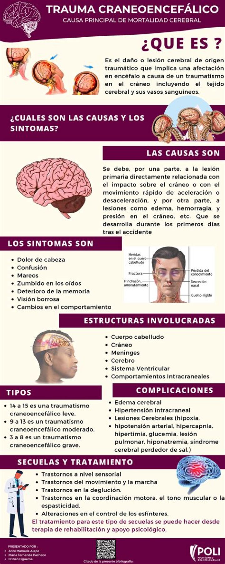 Que pasa en un traumatismo craneoencefalico?