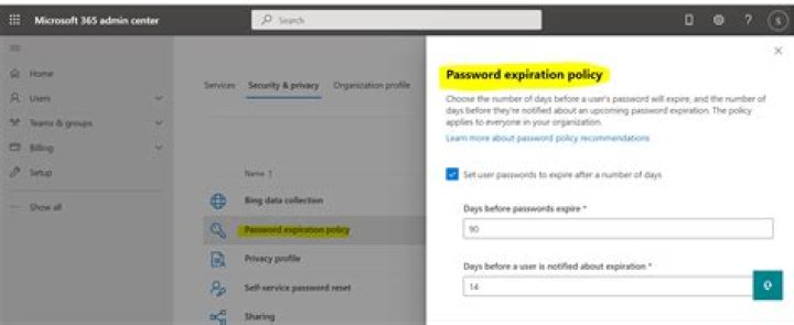 Should passwords be set to never expire?