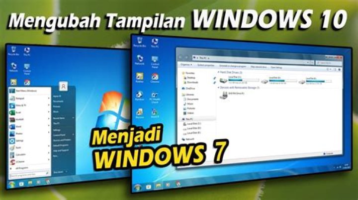 Siapa cara mengubah tampilan Windows 8 ke Windows 7?