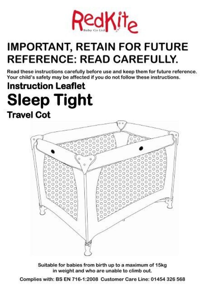 What age is red kite travel cot for?
