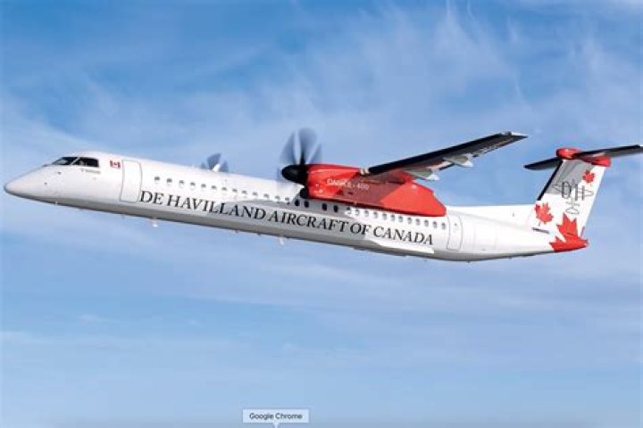 What airplane brand owns the De Havilland Canada Dash 8?