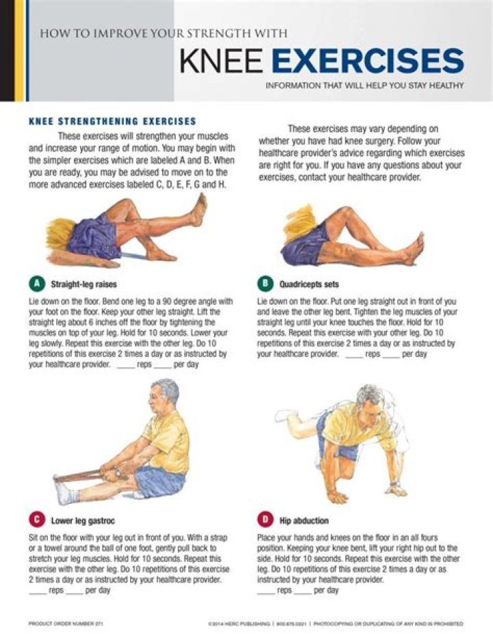 What are 3 strength exercises you can do for rehab of the knee?