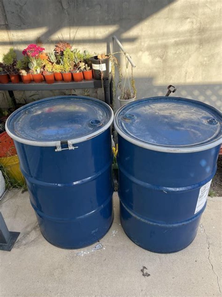 What are 55 gallon steel drums used for?