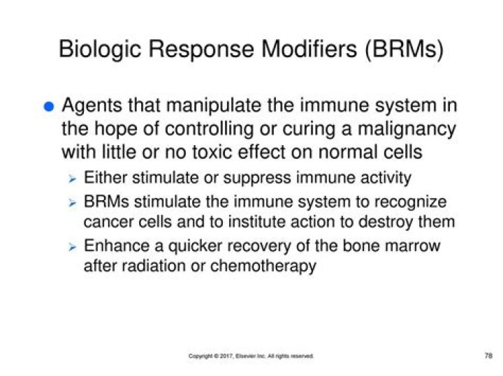 What are biologic response modifiers BRMs?
