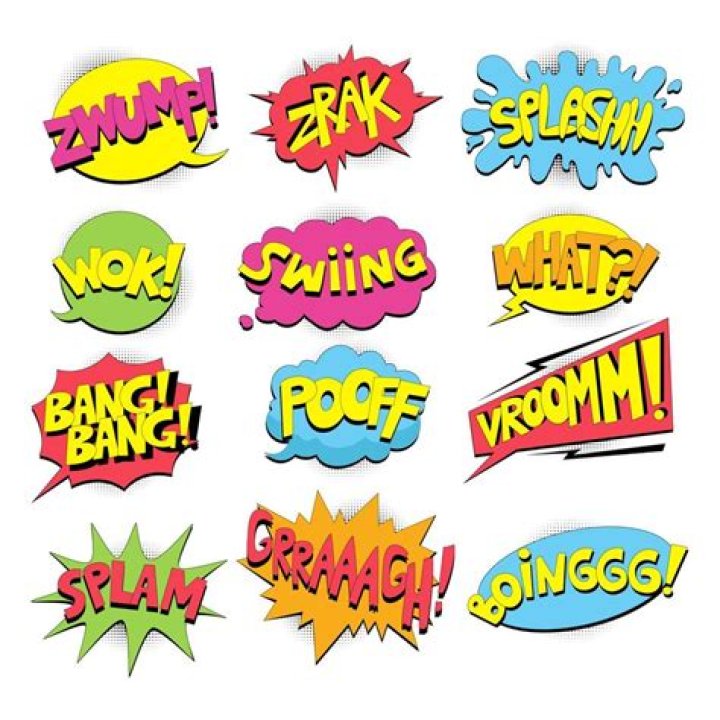What are cartoon word bubbles called?