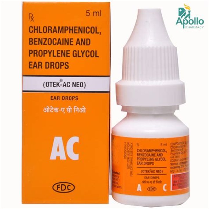 What are chloramphenicol ear drops for?