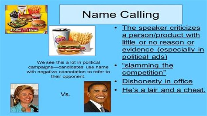 What are examples of name-calling in a relationship?