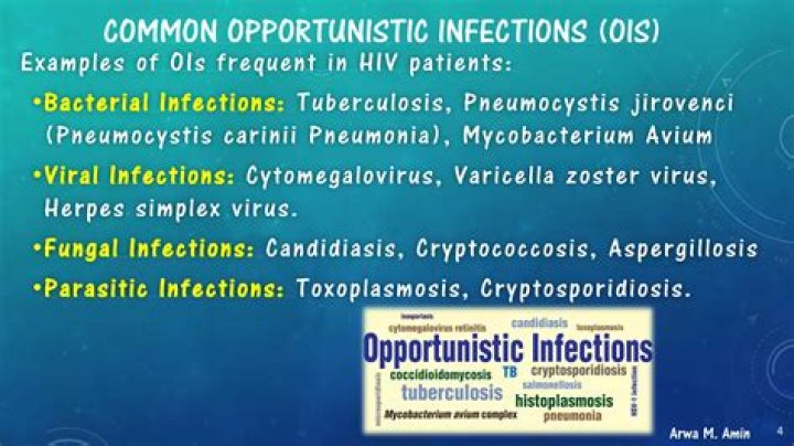 What are examples of opportunistic infections?