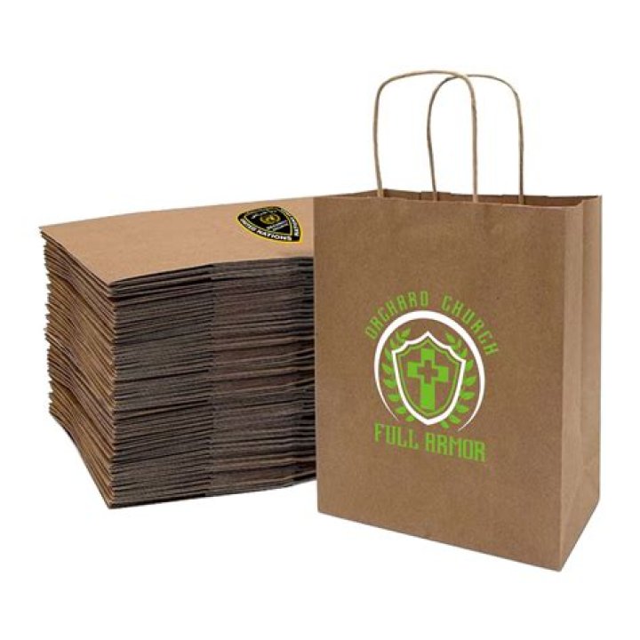 What are handles on paper bags made from?