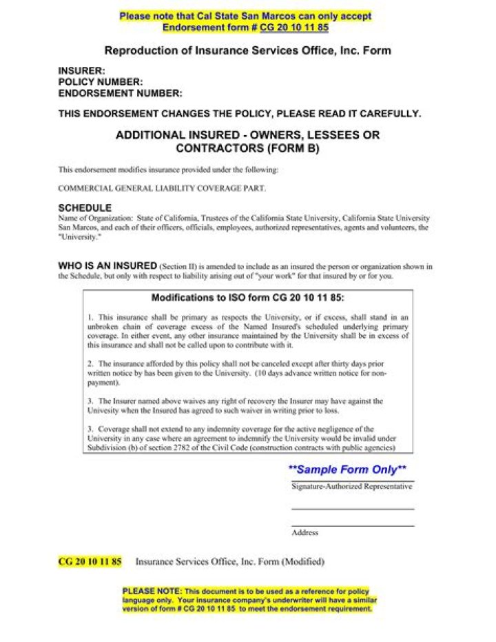 What are ISO forms in insurance?