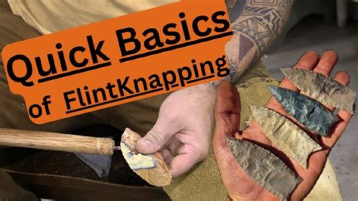 What are knapped flints?