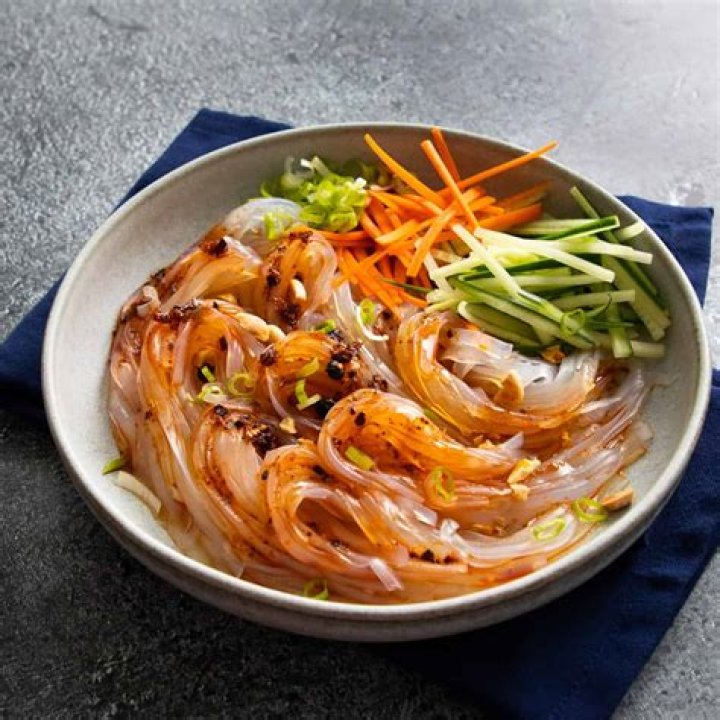 What are Korean glass noodles made of?