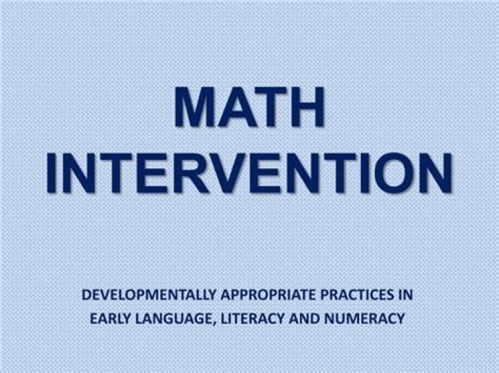 What are Math interventions?