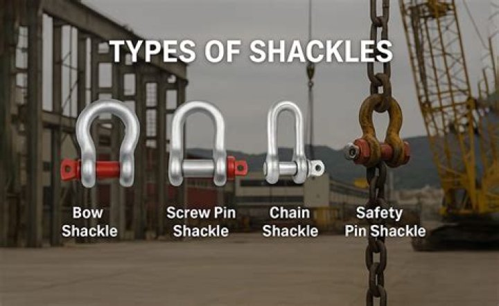 What are shackles sized by?