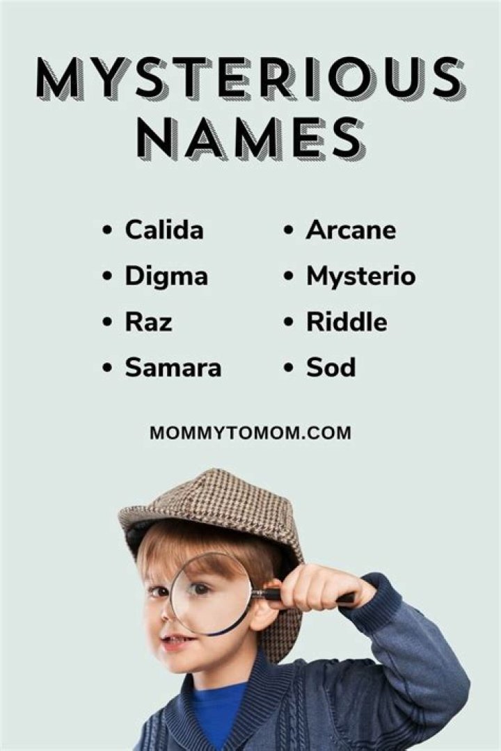 What are some dark mysterious names?