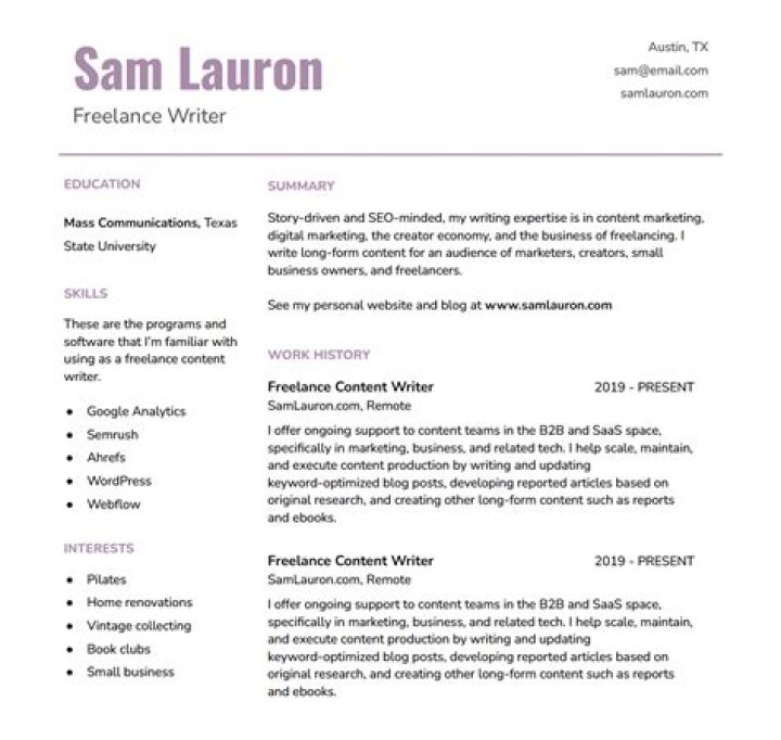 What are some examples of freelance jobs?