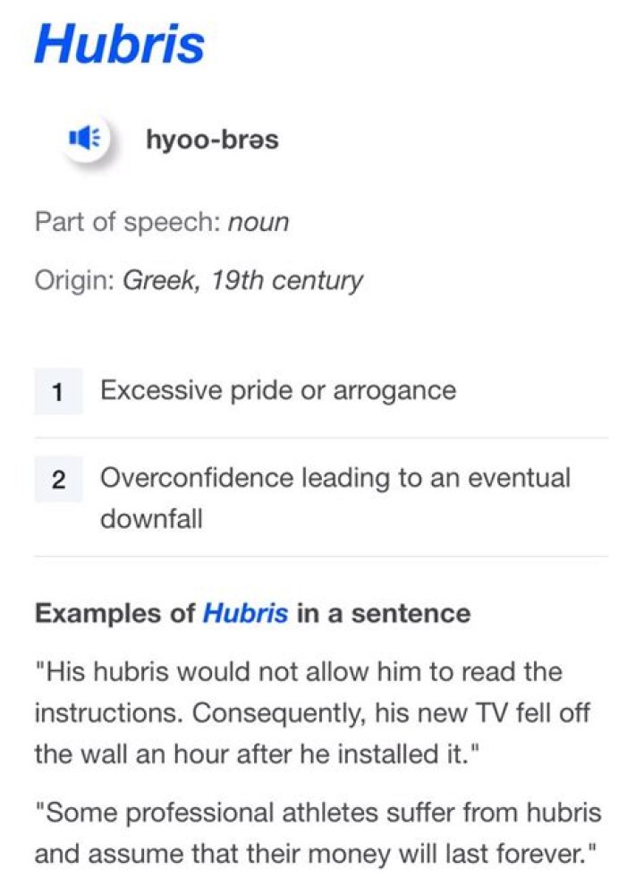 What are some examples of hubris in Oedipus the King?